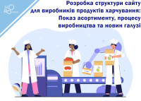 Development of a website structure for food manufacturers: Display of assortment, production process and industry news
