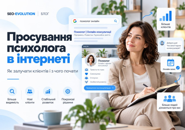Просування психолога в інтернеті: як залучати клієнтів і з чого почати