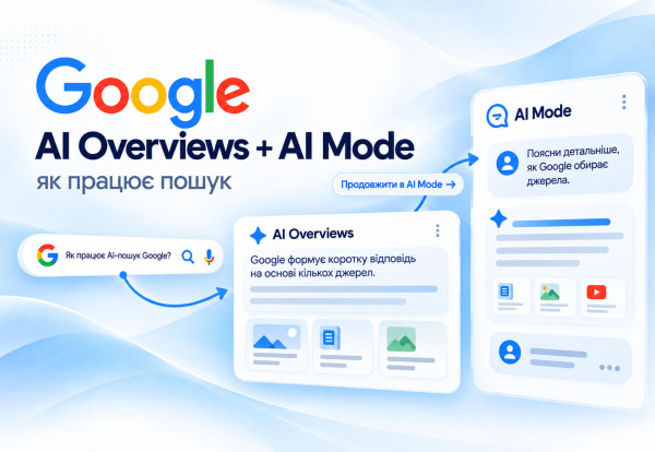 Режим ШІ (AI Mode) та AI Overviews у Google: як працює пошук