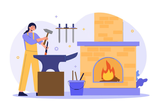 Business card website for masters of artistic forging: Gallery of products, prices for order, consultation form2